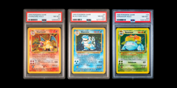 PSA 8.5 — 1999 Pokemon Base Set Holo Rare Trio: Charizard, Blastoise, & Venusaur - Image 1