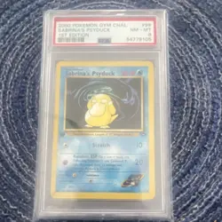 Pokemon Sabrina's Psyduck Gym Challenge 2000 1st Edition PSA 8 Regular #99/132 - Image 3