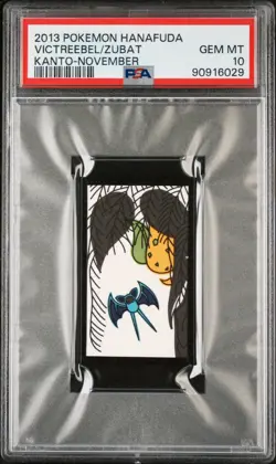 2013 POKEMON HANAFUDA KANTO NOVEMBER VICTREEBEL/ZUBAT PSA 10 - Image 1