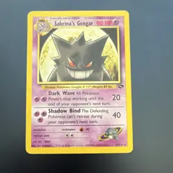 Pokemon Sabrina's Gengar Gym Challenge Rare Regular 29/132 90 HP 2000 - Image 1