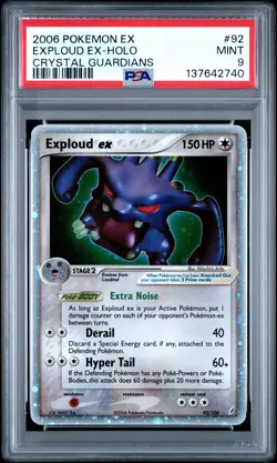 2006 POKEMON EX CRYSTAL GUARDIANS #92 EXPLOUD EX-HOLO PSA 9 - Image 1