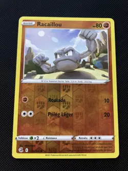 RACAILLOU REVERSE - POKEMON 135/264 EB08 POING DE FUSION NEUF FR - Image 1
