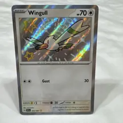 Wingull 203/091 Shiny Rare Paldean Fates Pokemon TCG - Image 1