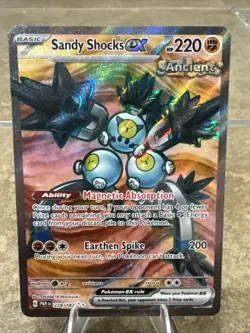 Pokemon Sandy Shocks ex – PAR 228/182 – Secret Rare Full Art – Ultra Rare – NM - Image 1