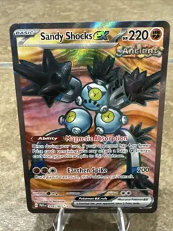 Pokemon Sandy Shocks ex – PAR 228/182 – Secret Rare Full Art – Ultra Rare – NM - Image 2