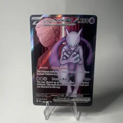 Pokemon Team Rocket's Mewtwo ex 213/182 Sv10 Holo Full Art EX 2023 - Image 1