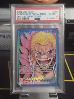 DONQUIXOTE DOFLAMINGO ALT ART 2022 OP-01 Leader PSA 10 - Image 1