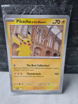 Pokemon x Natural History Museum: Pikachu at the Museum (Sealed) Promo Card - Image 1