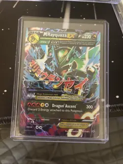 Pokemon M Rayquaza EX Full Art Ultra Rare Holo Roaring Skies 61/108 TCG Card - Image 1