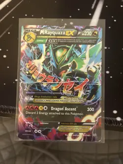 Pokemon M Rayquaza EX Full Art Ultra Rare Holo Roaring Skies 61/108 TCG Card - Image 5