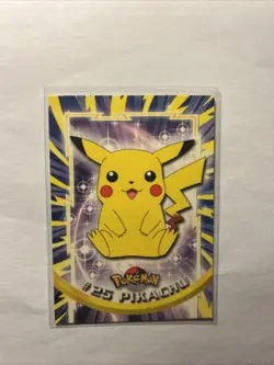 PIKACHU #25 - Blue Logo TV Animation Edition SERIES 1 - TOPPS POKEMON CARD NM - Image 1