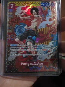 Portgas D. Ace (SP Alt Art) OP02-013 SR Two Legends ONE PIECE Card Game ENG RAW - Image 1