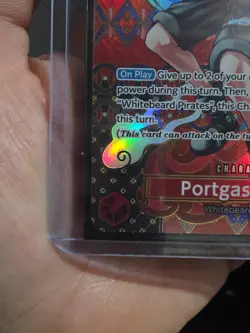 Portgas D. Ace (SP Alt Art) OP02-013 SR Two Legends ONE PIECE Card Game ENG RAW - Image 2