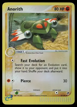 Pokemon Card - Anorith Sandstorm 27/100 Uncommon Reverse Holo - Image 1
