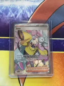 Pokemon TCG Iono Holo Ultra Rare Card 254/193 Sv02: Paldea Evolved - Image 1