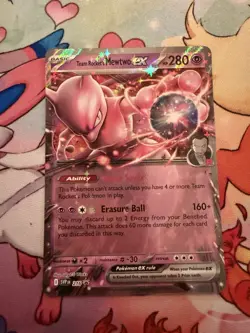 Pokemon TCG Team Rockets Mewtwo EX Double Rare Card 081/182 Destined Rivals - Image 1