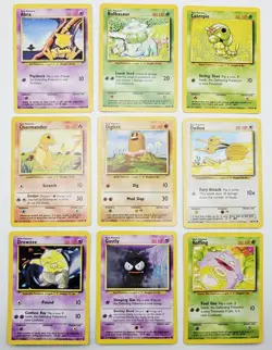 1999 Pokemon BASE SET Unlimited Edition COMPLETE Non Holo COMMON Cards Lot NM - Image 2