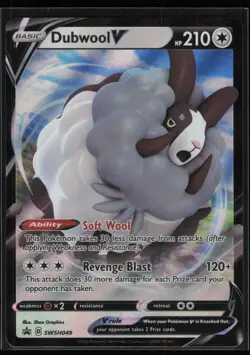 Dubwool V #SWSH049 SWSH: Sword & Shield Promo Cards Promo Pokemon TCG NM - Image 1