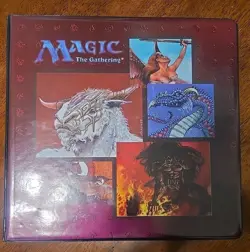 Ultra Pro 1996 vintage 4th Gen Magic The Gathering 9 Pocket 3 Ring Binder - Image 1