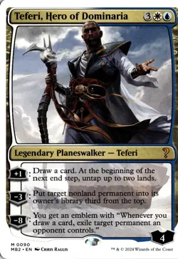 Teferi, Hero of Dominaria (White Border) 90 MB2 Mystery Booster 2 NM - Image 1