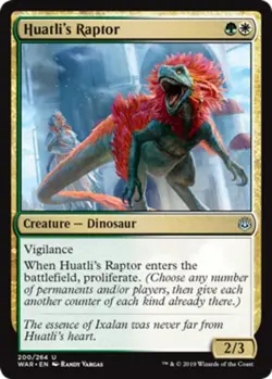 Huatli's Raptor - War Of The Spark #200/264 MTG Magic The Gathering - Image 1