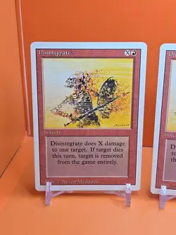 🔴🔴🔴 (4) 1994 MAGIC The Gathering DISINTEGRATE REVISED 3RD EDITION PLAYED 🔴2 - Image 2