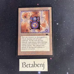 1x MTG Antiquities Armageddon Clock from Estate Collection - Image 1