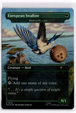 African Swallow Birds of Paradise Foil Secret Lair LP MTG Magic: the Gathering - Image 1