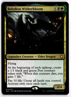 Beledros Witherbloom NM BLC Commander: Bloomburrow MTG - Image 1