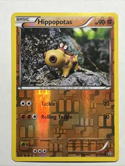 Pokemon TCG - Reverse Holo Hippopotas 87/160 - Primal Clash 2015 - Image 1