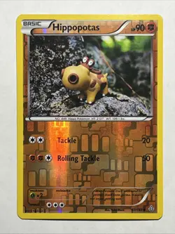Pokemon TCG - Reverse Holo Hippopotas 87/160 - Primal Clash 2015 - Image 2