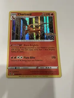 Charizard 010/078 Holo Rare Pokemon 2022 Sword & Shield GO NM - Image 1