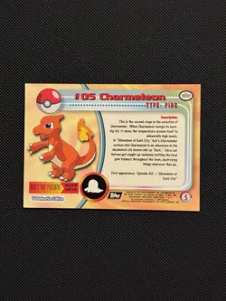 1999 Pokemon Topps Charmeleon #05 Non-Holo - Image 2