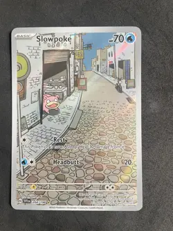 Slowpoke 204/198 Holo Illustration Rare Scarlet Violet Base Set Pokemon TCG - NM - Image 1
