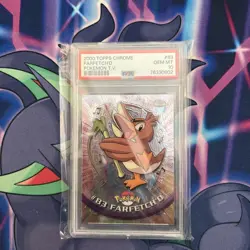 PSA 10 2000 Pokemon Game Topps Chrome Farfetch'd TV Rare Base Series 2 GEM MINT - Image 1