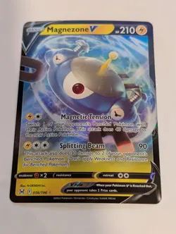 Magnezone V 056/196 Swsh11: Lost Origin Ultra Rare Pokemon Holo Foil Nice! - Image 1