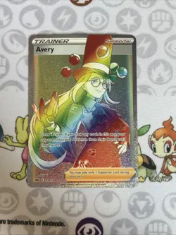 Avery Rainbow Full Art Trainer Pokemon Chilling Reign #211/198 Near Mint - Image 1