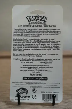 34.05g - Pokemon Fossil Booster Blister Pack Aerodactyl Artwork 1999 WOTC Sealed - Image 3