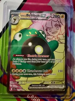 Ionos Bellibolt Ex 172/159 Pokemon Journey Together Ultra Rare Illustration Rare - Image 1