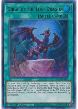 Yugioh - Dirge of the Lost Dragon (Ultra Rare) (1st Edition) - MP20-EN079 P - Image 1