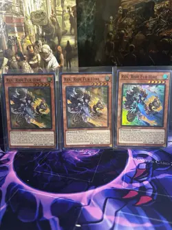 Yugioh! 3x Rex, Ride Fur Hire BPRO-EN017 Super Rare 1st Ed NM - Image 1