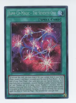 Yugioh Rank-Up-Magic-The Seventh One MP15-EN033 Secret Rare 1st Ed NM/LP - Image 1