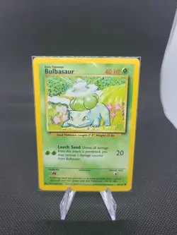 1999 Pokemon Card Bulbasaur 44/102 Base Set LP Light Play - Image 1