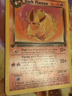 Pokemon Card - Dark Flareon Team Rocket 35/82 Uncommon 1st Edition MP - Image 5
