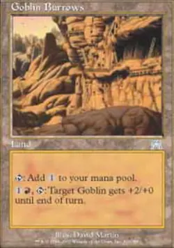 Goblin Burrows ~ Lightly Played Onslaught MTG Magic UltimateMTG Land Card - Image 1
