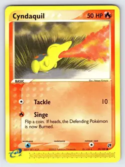 Cyndaquil 59/100 EX Sandstorm Pokemon Card TCG e-Series Nintendo Common - VLP - Image 1