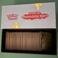 Paradox Rift Bundle EX Holo Reverse Holo ETB Bundle 181 Pokemon Cards Joblot - Image 1