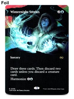 Winternight Stories (Borderless) - FOIL - [Tarkir: Dragonstorm] MTG NM/M 💧 - Image 1