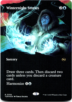 Winternight Stories (Borderless) - FOIL - [Tarkir: Dragonstorm] MTG NM/M 💧 - Image 3