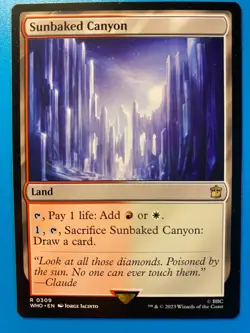 MTG 1x Sunbaked Canyon 309 Universes Beyond: Doctor Who Magic Gathering x1 NM - Image 1